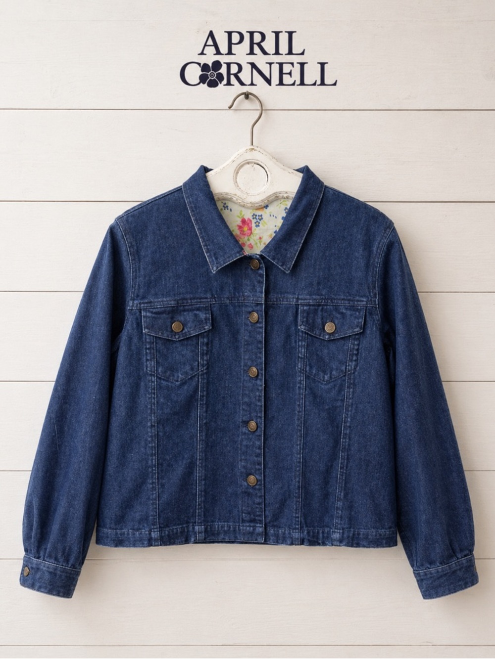 APRIL CORNELL Blue Denim Jacket XL